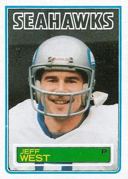 1983 Topps #392 Jeff West Front