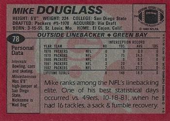 1983 Topps #78 Mike Douglass Back