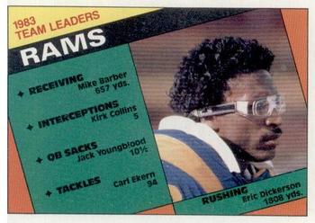 1984 Topps #276 Rams Team Leaders - Eric Dickerson Front