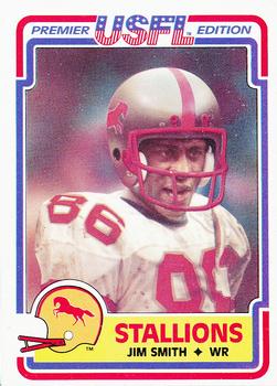 1984 Topps USFL #15 Jim Smith Front