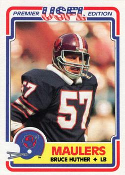 1984 Topps USFL #108 Bruce Huther Front
