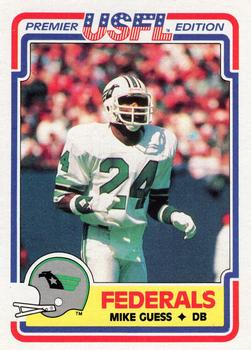 1984 Topps USFL #126 Mike Guess Front