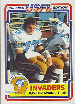 1984 Topps USFL #85 Dave Browning Front