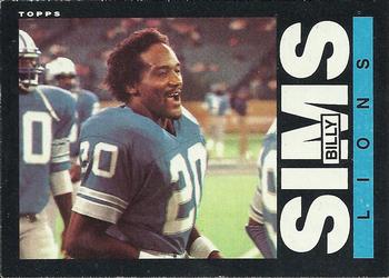 1985 Topps #63 Billy Sims Front