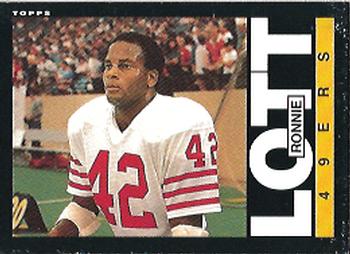 1985 Topps #156 Ronnie Lott Front