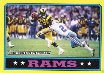 1986 Topps #76 Rams Team Leaders Front