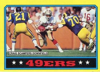 1986 Topps #155 49ers Team Leaders Front