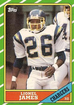 1986 Topps #232 Lionel James Front