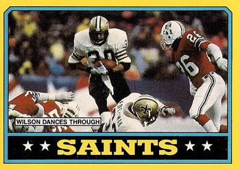 1986 Topps #338 Saints Team Leaders Front