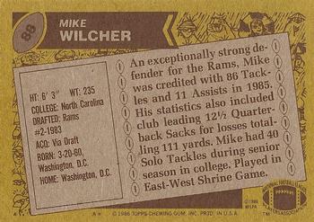1986 Topps #88 Mike Wilcher Back