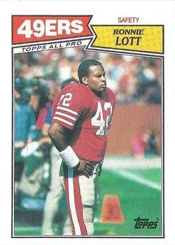 1987 Topps #123 Ronnie Lott Front