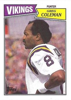 1987 Topps #206 Greg Coleman Front