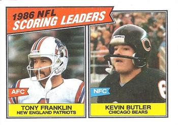 1987 Topps #230 Tony Franklin / Kevin Butler Front
