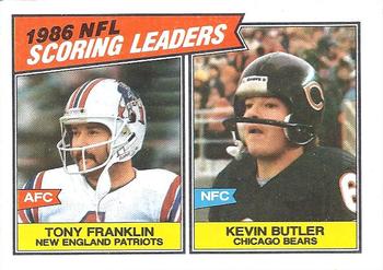 1987 Topps #230 Tony Franklin / Kevin Butler Front