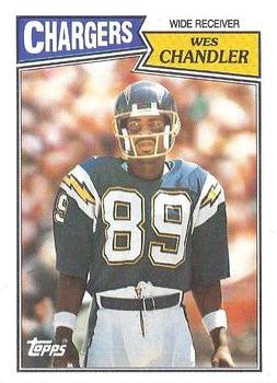 1987 Topps #342 Wes Chandler Front