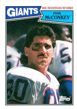 1987 Topps #16 Phil McConkey Front