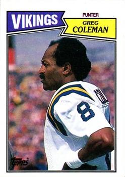 1987 Topps #206 Greg Coleman Front