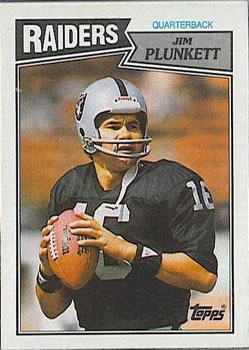 1987 Topps #214 Jim Plunkett Front