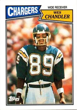 1987 Topps #342 Wes Chandler Front