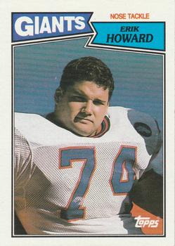 1987 Topps #29 Erik Howard Front