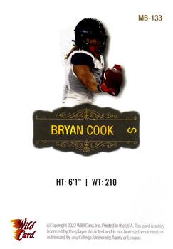 2022 Wild Card Matte - White #MB-133 Bryan Cook Back