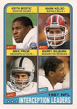 1988 Topps #219 Keith Bostic / Mark Kelso / Mike Prior / Barry Wilburn Front