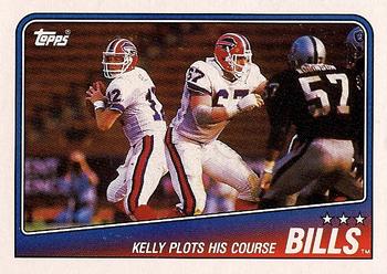 1988 Topps #220 Bills Team Leaders - Jim Kelly Front