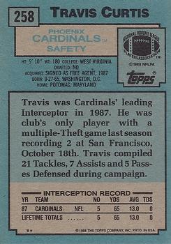 1988 Topps #258 Travis Curtis Back