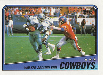 1988 Topps #259 Cowboys Team Leaders - Herschel Walker Front