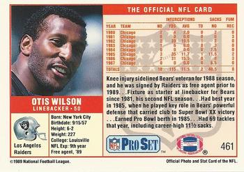 1989 Pro Set #461 Otis Wilson Back