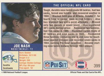 1989 Pro Set #399 Joe Nash Back