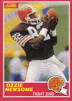 1989 Score #124 Ozzie Newsome Front