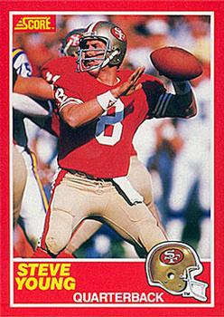 1989 Score #212 Steve Young Front
