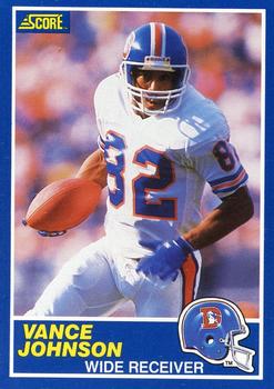 1989 Score #56 Vance Johnson Front
