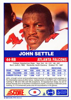 1989 Score #8 John Settle Back