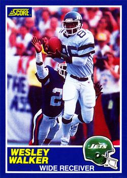 1989 Score #35 Wesley Walker Front