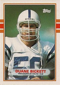 1989 Topps #208 Duane Bickett Front
