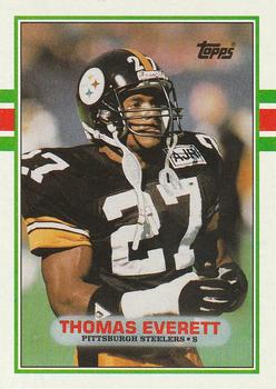 1989 Topps #322 Thomas Everett Front