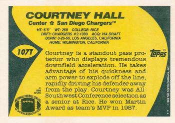 1989 Topps Traded #107T Courtney Hall Back