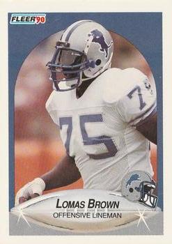 1990 Fleer #278 Lomas Brown Front