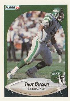 1990 Fleer #358 Troy Benson Front