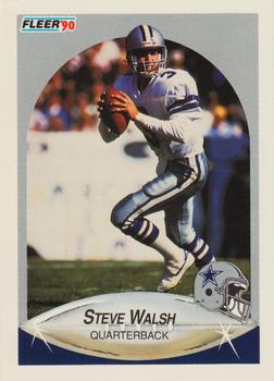 1990 Fleer #396 Steve Walsh Front