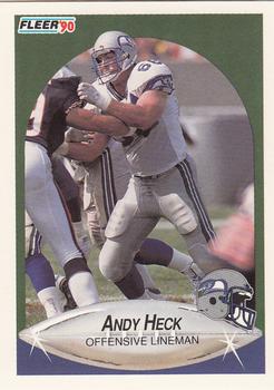 1990 Fleer Update #U-84 Andy Heck Front