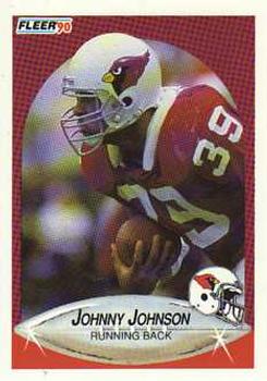1990 Fleer Update #U-43 Johnny Johnson Front