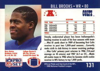 1990 Pro Set #131 Bill Brooks Back
