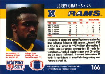 1990 Pro Set #166 Jerry Gray Back