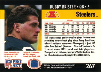 1990 Pro Set #267 Bubby Brister Back
