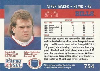 1990 Pro Set #754 Steve Tasker Back