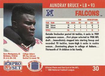 1990 Pro Set #30 Aundray Bruce Back