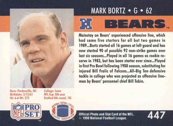 1990 Pro Set #447 Mark Bortz Back